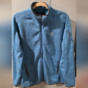 Mercedes‑Benz Women's Blue Fleece Jacket | Fits Like An XL